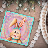 Happy Oaster Niedlich Pink Pastel Inspirivity Mitteilungskarte