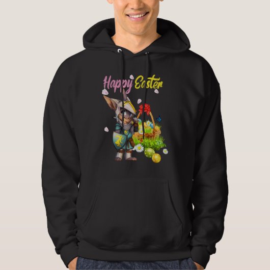 Happy Oaster Niedlich Rabbit Graphic 6 Hoodie (Vorderseite)