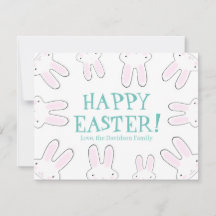 Happy Oaster niedliche Bunny Bonnes Custom Text Sp