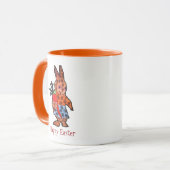 Happy Oaster niedliche Illustration Kinder Tasse (Vorderseite Links)