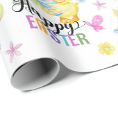 Happy Oaster Niedliche Kaninchen & Ei Hunt Geschenkpapier (Rolleneckpunkt)