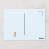 Happy Oaster Niedliche Landtiere Postkarte (Rückseite)