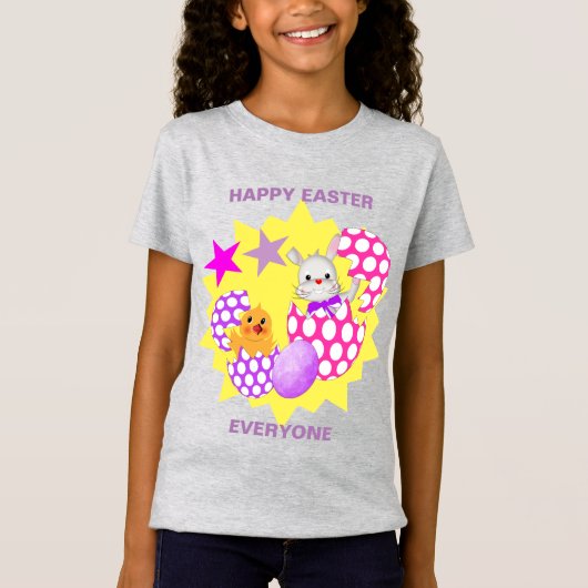 Happy Oaster Niedlicher Personalisierter T - Shirt (Vorderseite)