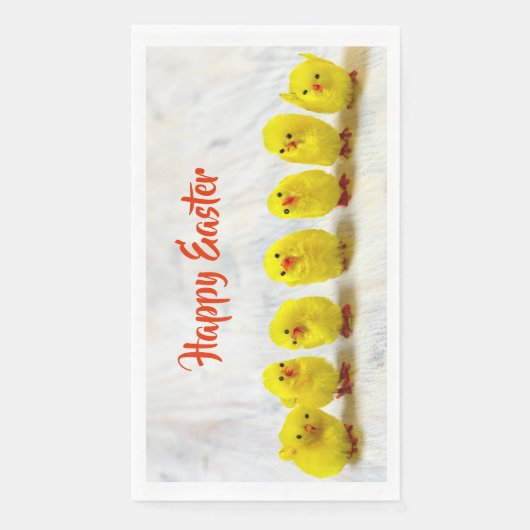 Happy Oaster niedliches Huhn Serviette (Vorderseite)