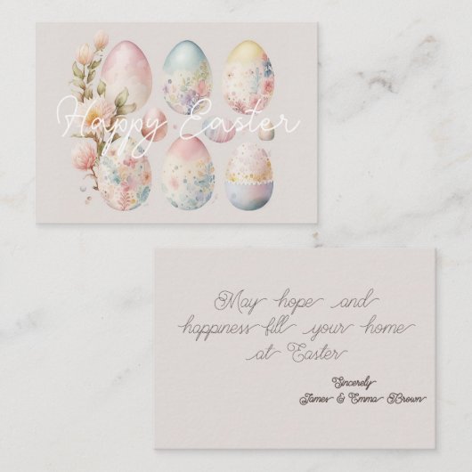 Happy Oaster Note Card mit Gruß Mitteilungskarte (Vorne/Hinten)