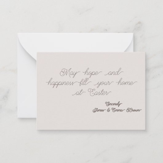 Happy Oaster Note Card mit Gruß Mitteilungskarte (Rückseite)