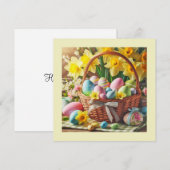 Happy Oaster Note Card Mitteilungskarte (Vorne/Hinten)