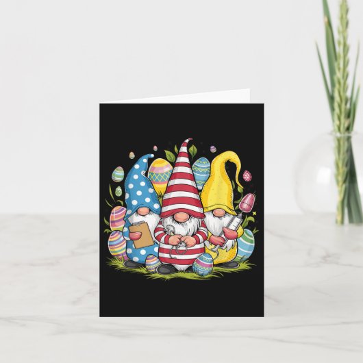 Happy Oaster Nurse Gnomes Nursing Scrub Doc Karte (Vorderseite)