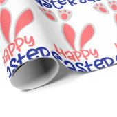 Happy Oaster Oars Wrapping Paper Geschenkpapier (Rolleneckpunkt)