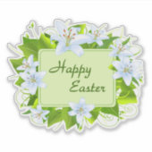 Happy Oaster, Osterlilies Aufkleber (Vorderseite)