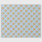 Happy Oaster, Ostersonnige Ohren Geschenkpapier (Flach)