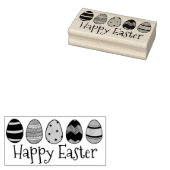 Happy Oaster Painted Eggs Osterkörbe Briefmarke Gummistempel (Stempel)