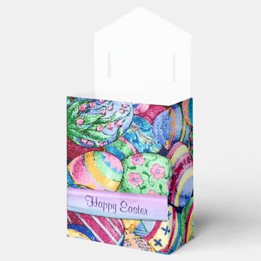 Happy Oaster Painted Oaster Eggs Zelt Gefallen Box Geschenkschachtel (Geöffnet)