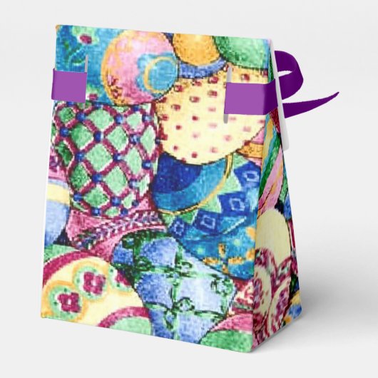 Happy Oaster Painted Oaster Eggs Zelt Gefallen Box Geschenkschachtel (Rückseite)