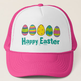 Happy Oaster Painted Springtime Egg Hunt Eggs Truckerkappe