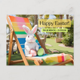 Happy Oaster Palm Beach Postkarte