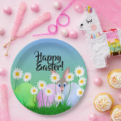 Happy Oaster Paper Plate Niedlich Bunny Oaster Egg Pappteller (Party)