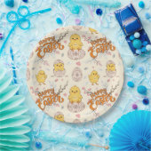 Happy Oaster Paper Plate - Niedliche Chicks & Eier Pappteller (Party)