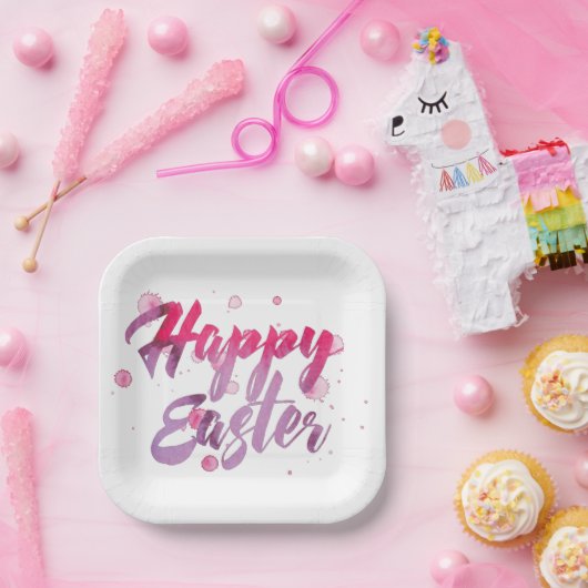 Happy Oaster Paper Plate Pappteller (Party)
