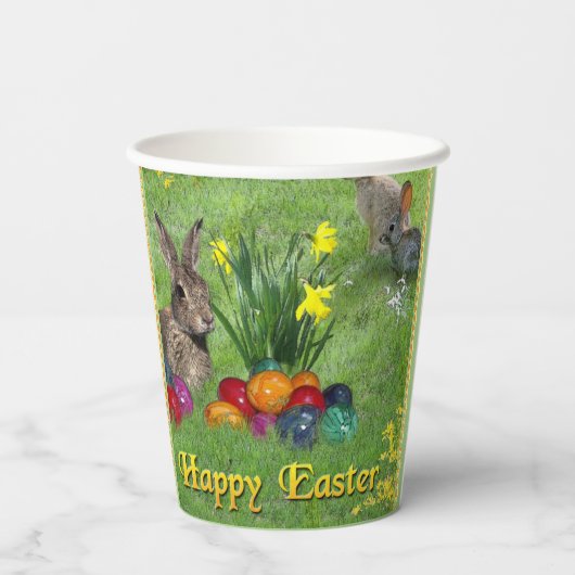 Happy Oaster Pappbecher (Rückseite)