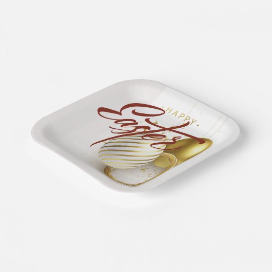 Happy Oaster Pappteller (Gewinkelt)