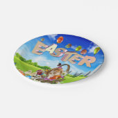 Happy Oaster Pappteller (Schrägansicht)