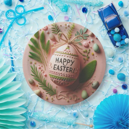 Happy Oaster Pappteller (Party)