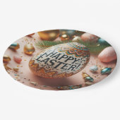 Happy Oaster Pappteller (Schrägansicht)