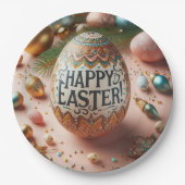 Happy Oaster Pappteller (Vorderseite)
