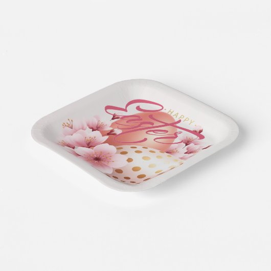 Happy Oaster Pappteller (Gewinkelt)