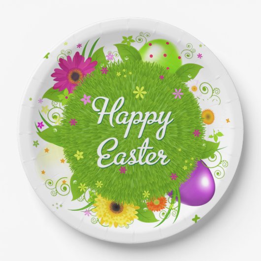 Happy Oaster Pappteller (Vorderseite)