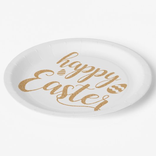 Happy Oaster Pappteller (Schrägansicht)