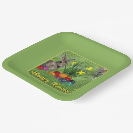 Happy Oaster Pappteller (Gewinkelt)