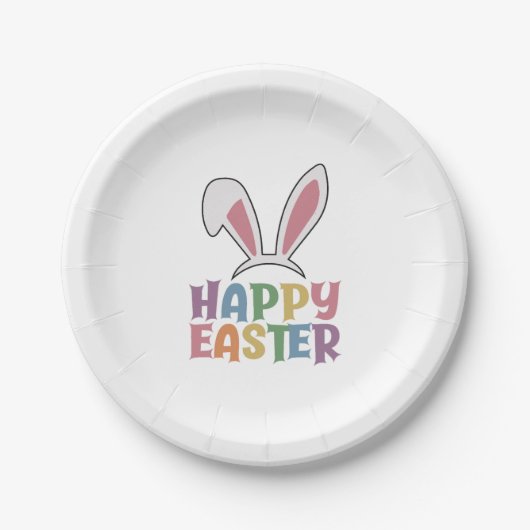 Happy Oaster Pappteller (Vorderseite)