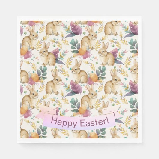 Happy Oaster Party Bunnies Galore Serviette (Vorderseite)