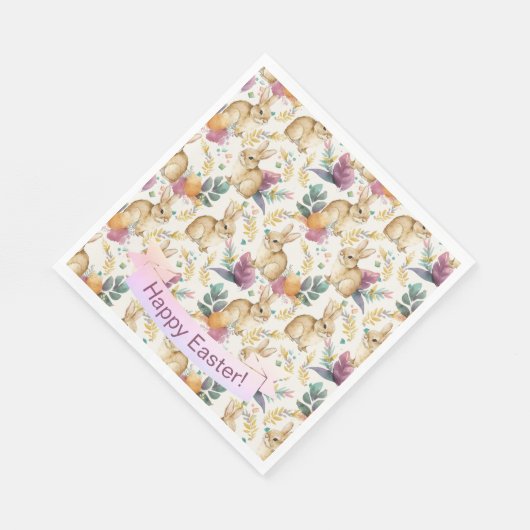 Happy Oaster Party Bunnies Galore Serviette (Ecke)