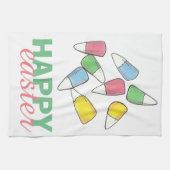 Happy Oaster Pastel Candy Corn Candycorn Küchentuch (Horizontal)