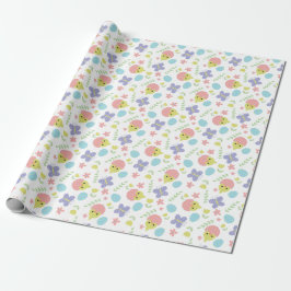 Happy Oaster Pastel Colorful Kawaii Spring Niedlic Geschenkpapier