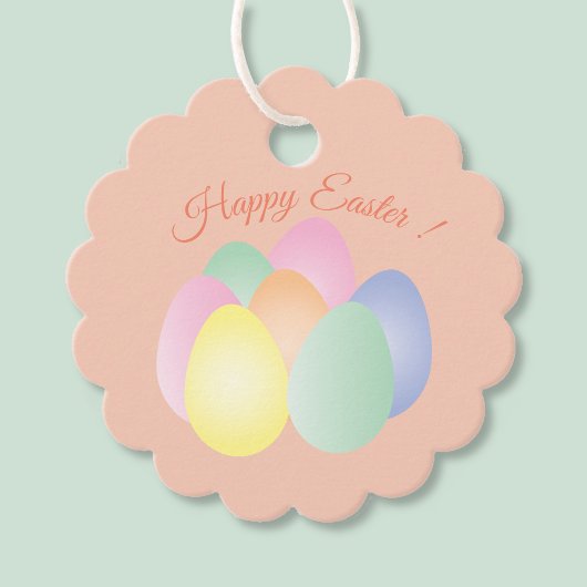 Happy Oaster Pastel Eggs Gift | Gefälligkeitstags Geschenkanhänger