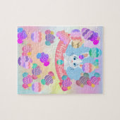 Happy Oaster Pastel Ostersonne Puzzle (Horizontal)