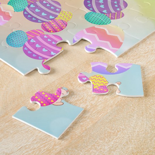 Happy Oaster Pastel Ostersonne Puzzle (Seite)