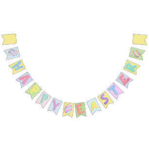 Happy Oaster   Pastel Watercolor Banner