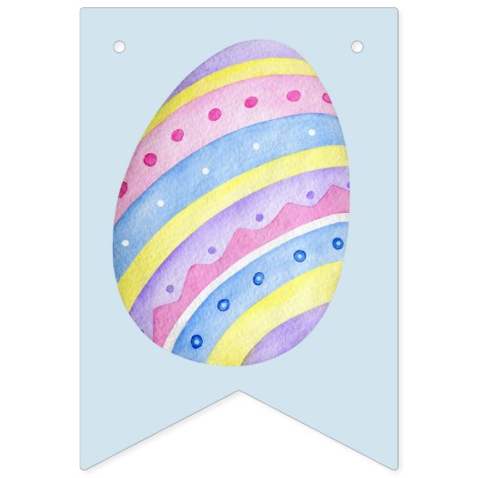 Happy Oaster | Pastel Watercolor Banner (Zweite Fahne)