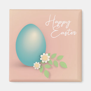 Happy Oaster Pastellblumen Design Magnet