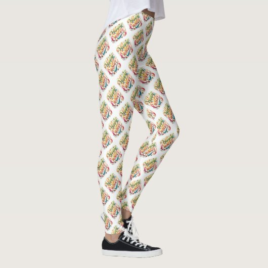Happy Oaster Pattern Leggings (Rechts)