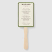 Happy Oaster: Peace & Hope Vintag Lily Church Fächer (Rückseite)