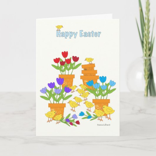 Happy Oaster Peeps Feiertagskarte (Vorderseite)