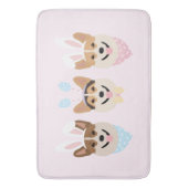 Happy Oaster Pembroke Welsh Corgi Dogs Badematte (Vorderseite Vertikal)