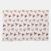 Happy Oaster Pembroke Welsh Corgi Dogs Geschirrtuch (Horizontal)