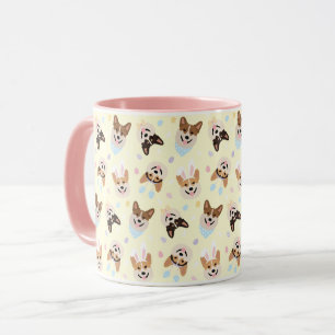 Happy Oaster Pembroke Welsh Corgi Dogs Tasse